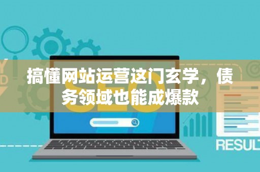 搞懂网站运营这门玄学，债务领域也能成爆款